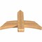 Ekena Millwork Bellingham Timber Gable Bracket, Western Red Cedar, 36"W x 23"H x 3 1/2"D x 5 1/2"F, 15/12 Pitch GBW036X23X0406BEL00SWR - alternate 3